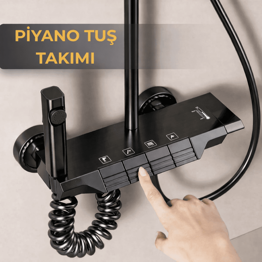 Piano Tuşlu Duş Seti - 2