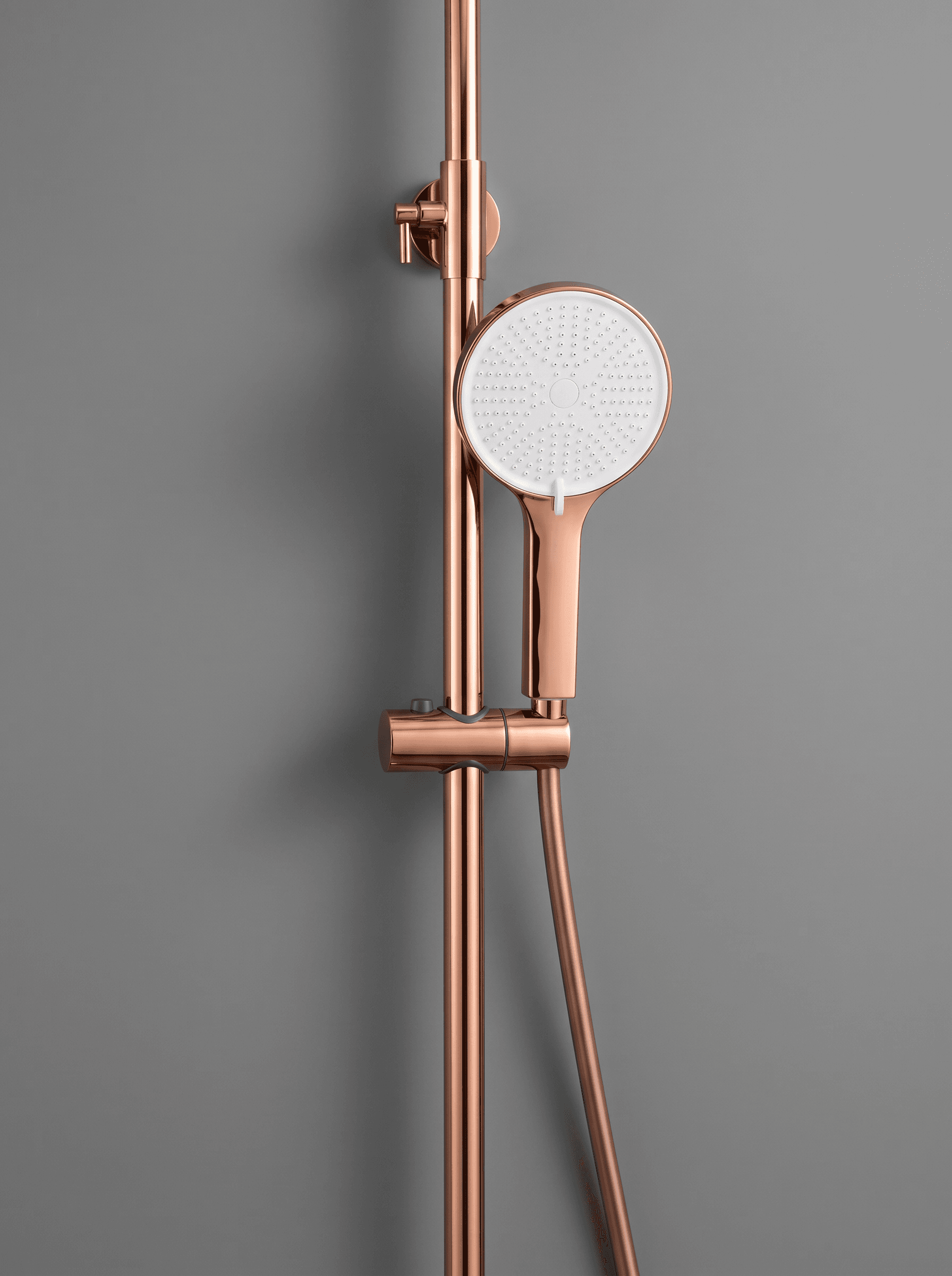 Rose Gold Ledli Sıcaklık Göstergeli Tepe Duş Seti - 5