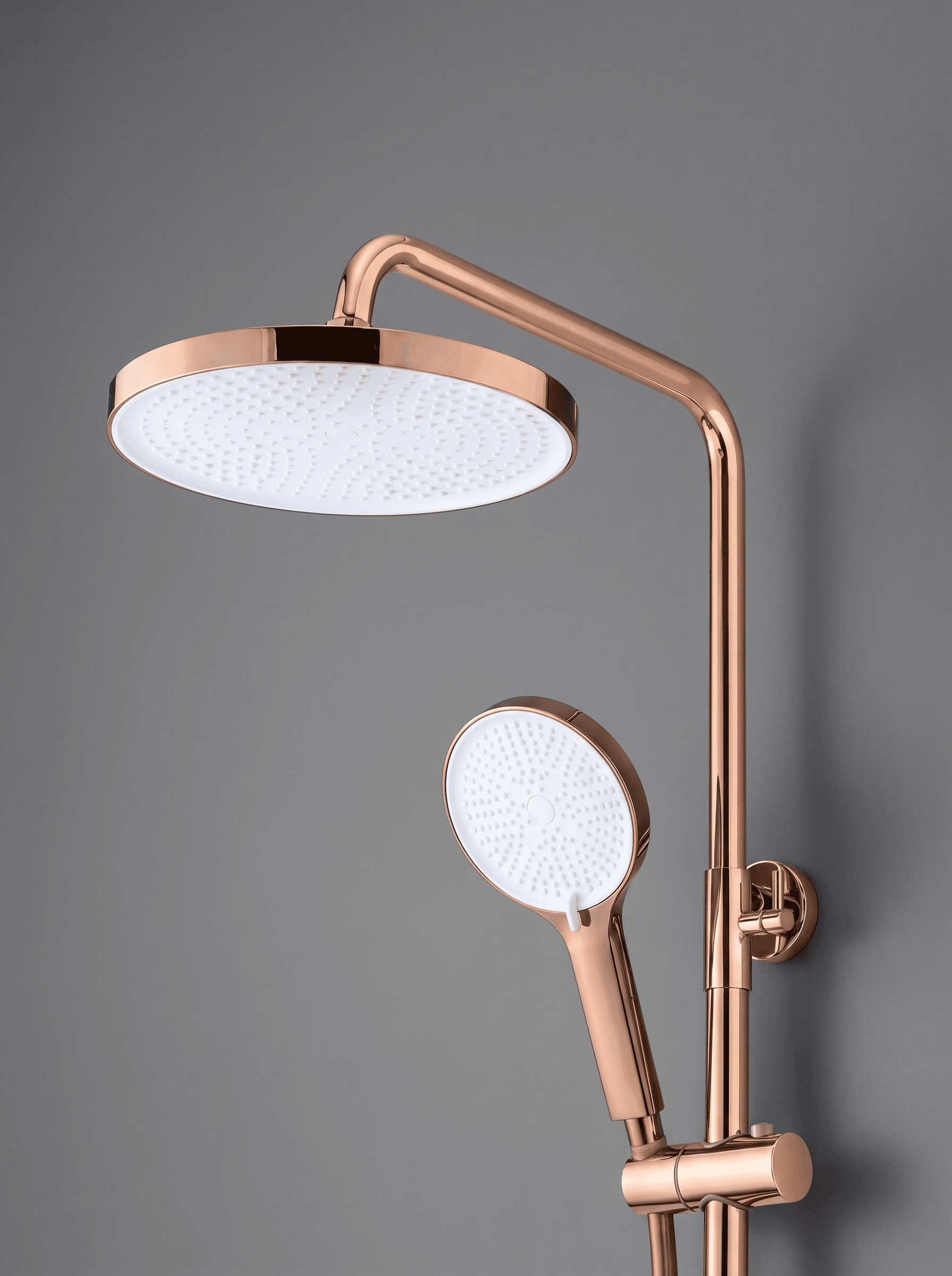 Rose Gold Ledli Sıcaklık Göstergeli Tepe Duş Seti - 4