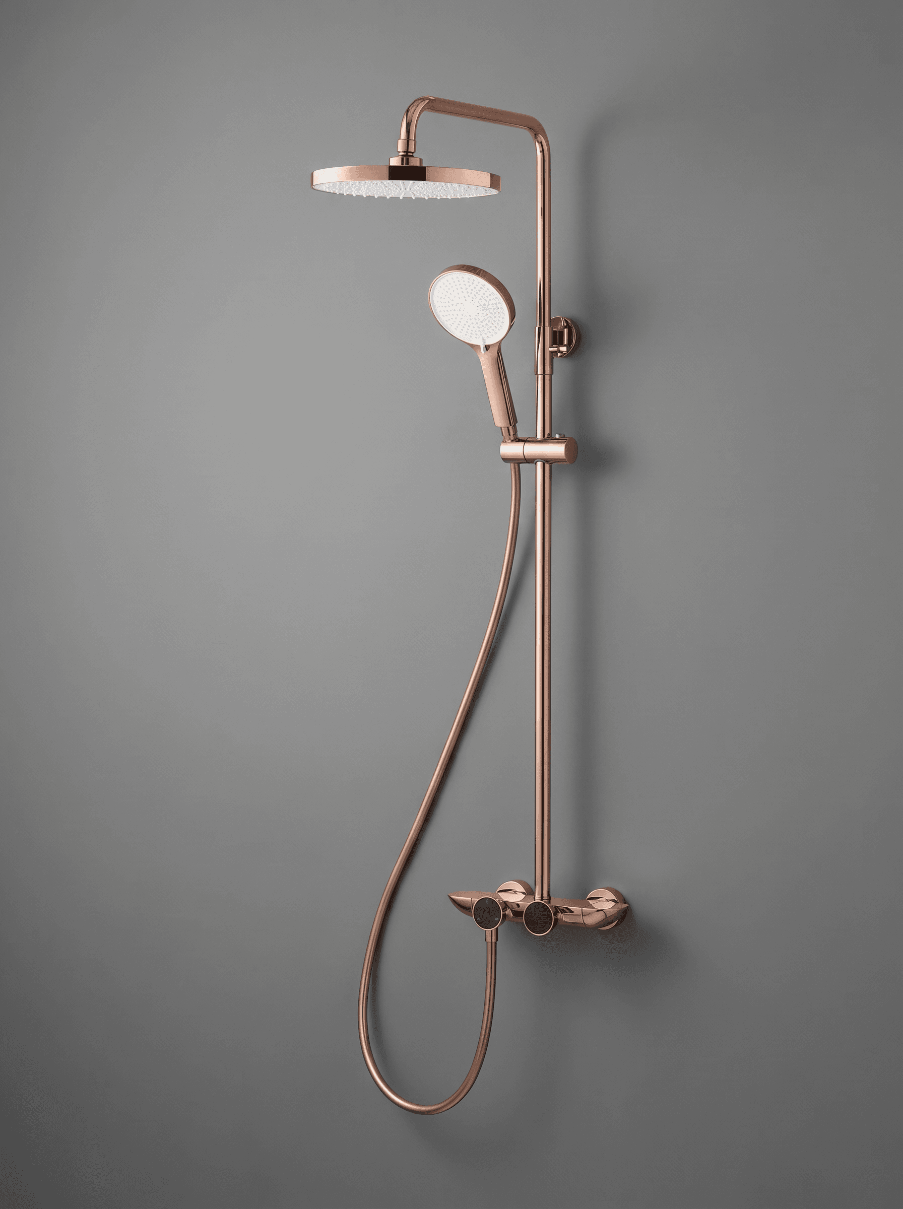 Rose Gold Ledli Sıcaklık Göstergeli Tepe Duş Seti - 2