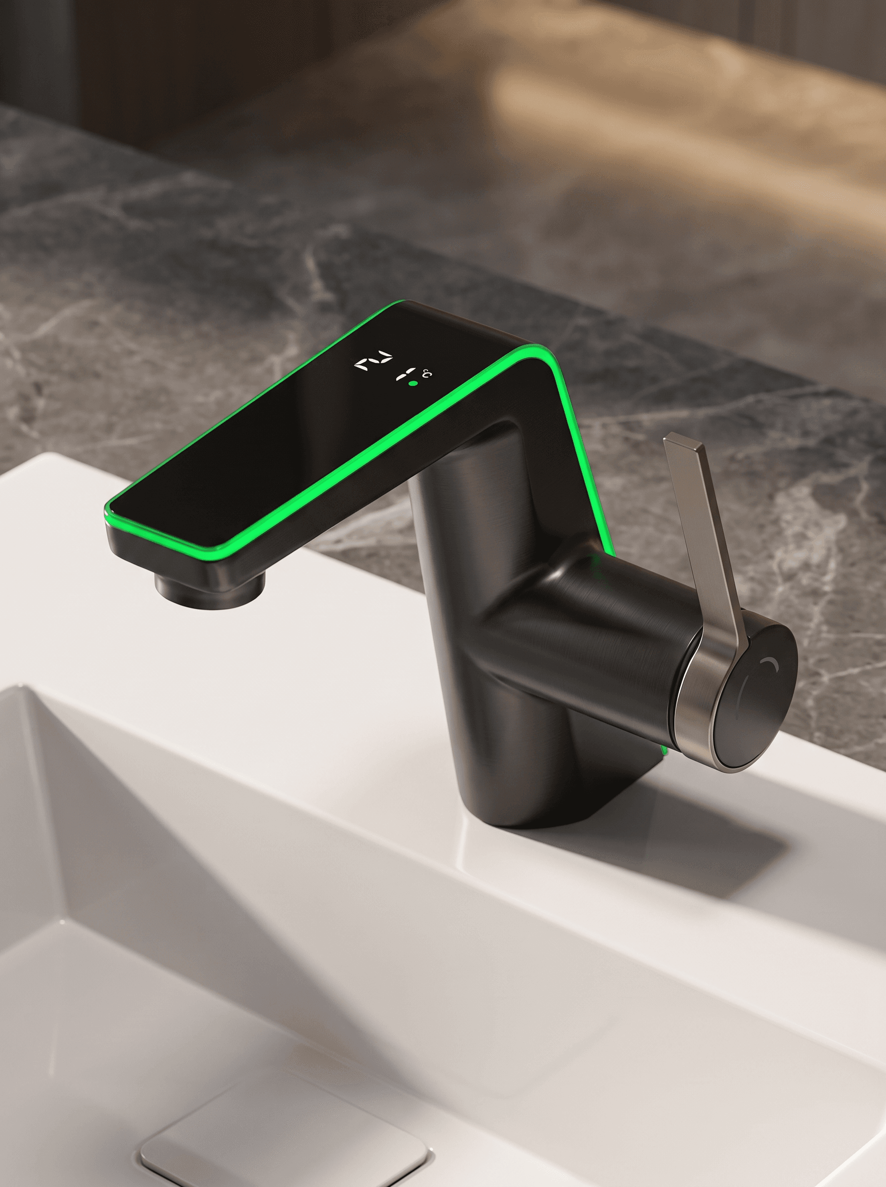 Revo Led Sıcaklık Göstergeli Banyo Bataryası - 2
