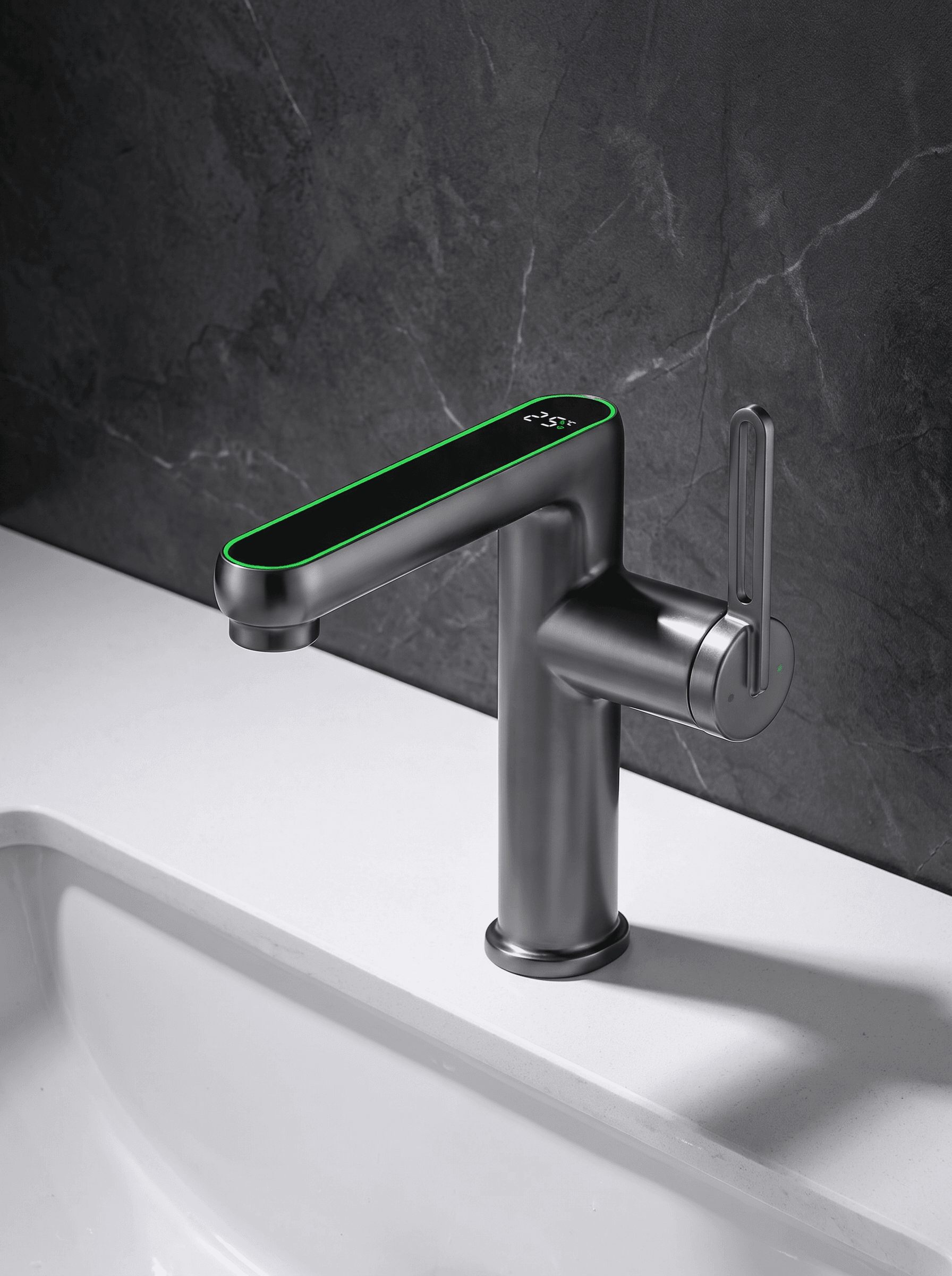 Flow Led Sıcaklık Göstergeli Banyo Bataryası - 1